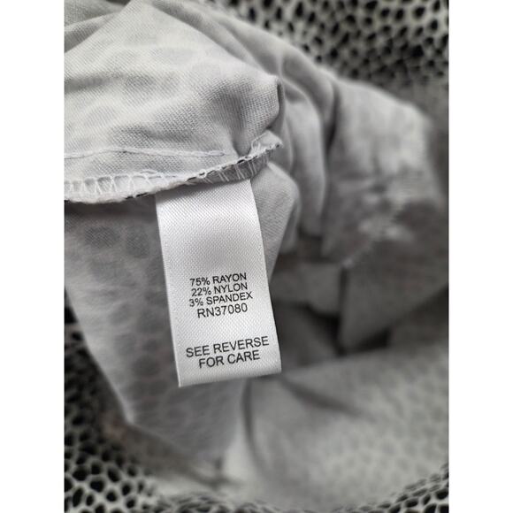 Versona NWT Modern Pull On Pant Elastic Waist Pant Black White Pattern 12 - Picture 5 of 6